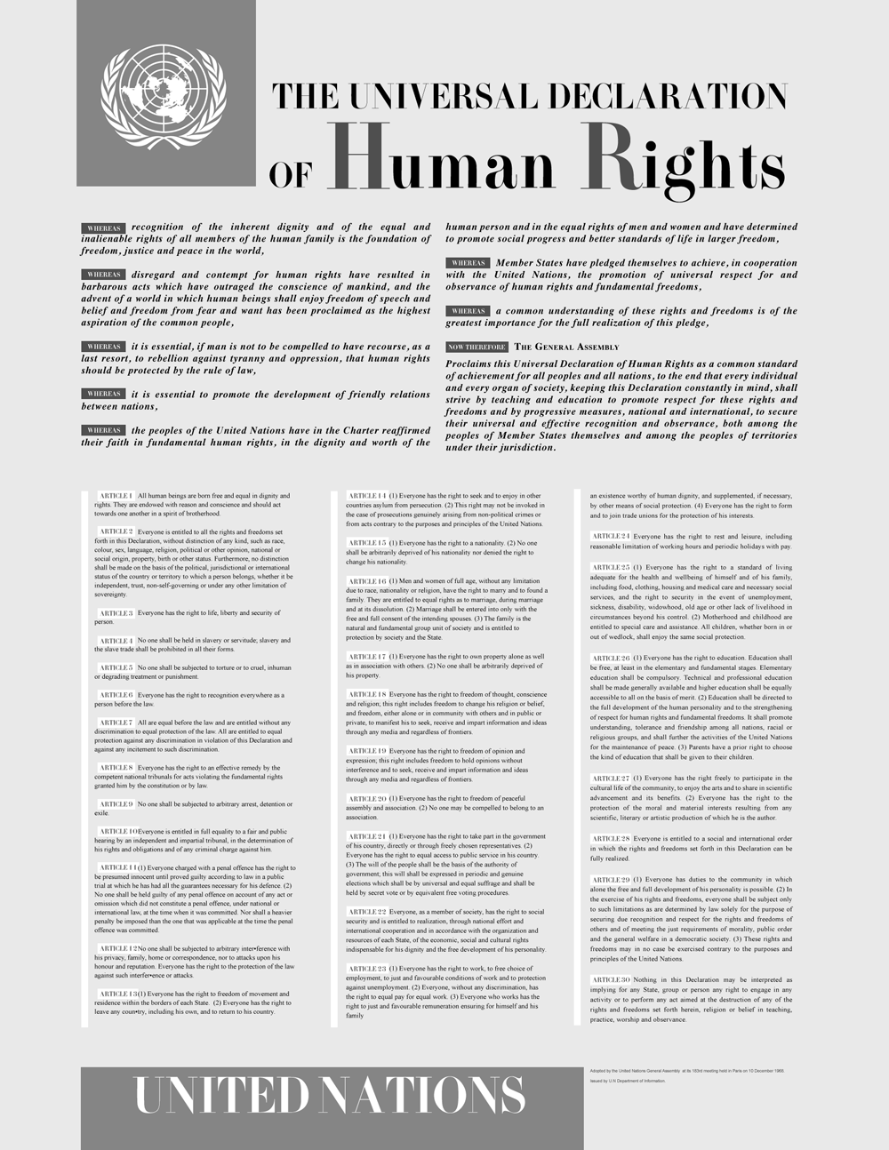 Risultati immagini per dichiarazione universale dei diritti dell'uomo